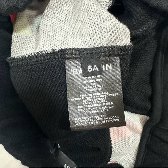 Balmain Kid's Unisex Graffiti Pop Logo Black Jogger Sweatpants NWT $430 - Picture 7 of 9
